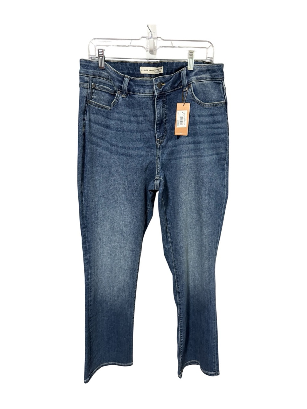Denver Hayes Classic Straight Leg Jeans - Medium Blue